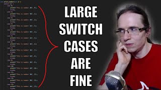 Huge Switch Cases Are Not That Bad  Tsoding [upl. by Marvin]