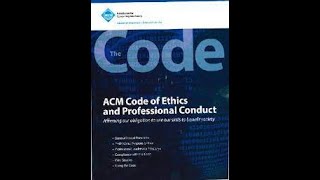 Professional Practice ACM CODE OF ETHICS [upl. by Plafker]