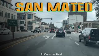 Burlingame  San Mateo  San Carlos California Drive  El Camino Real [upl. by Mashe982]