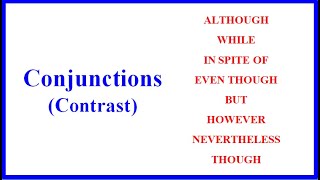 İngilizcede Zıtlık Bağlaçları  Conjunctions and Transitions [upl. by Anelrad151]