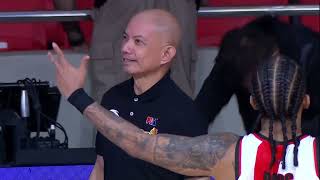 Coach Yeng Guiaos reaction on June Mar Fajardos gamewinner 😅  PBA Season 49 Governors Cup [upl. by Harbird]