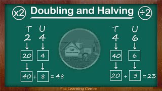 Doubling and Halving  Maths Made Easy  Faz Learning Centre [upl. by Hanna948]