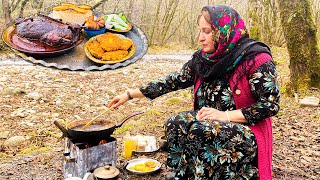 IRANIAN Fesenjan Stew With Duck  ✤ Village Cooking ✤ [upl. by Kery49]