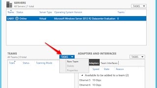 How to Add or Remove Nic Teaming [upl. by Ytirehc366]