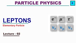 Leptons  Elementary subatomic particles [upl. by Asiil]