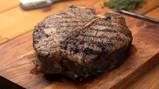 Reverse Seared Porterhouse Steak Recipe  CharBroil [upl. by Ellirehs620]