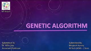 Genetic Algorithm  Basic Overview  Optimization Techniques [upl. by Danice]