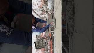 Wow  Skill plastering plaster shorts shortsfeed satisfying [upl. by Patman]