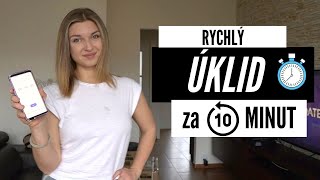 RYCHLÝ ÚKLID DOMÁCNOSTI uklízení za 10 minut uklízecí rutina MICHAELA DE MARTINO [upl. by Hsuk]