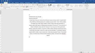 MS WORD 2016 zarovnanie textu [upl. by Annahsor]