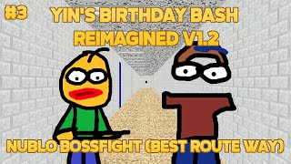 Nulbo Bossfight Hardest  Yins Birthday Bash Reimagined 12 Update Baldis Basics Fangame [upl. by Madi]