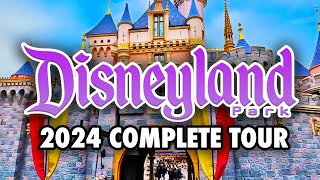 Disneyland Park 2024  Full Walkthrough amp Ride POVs 4K [upl. by Bibah]