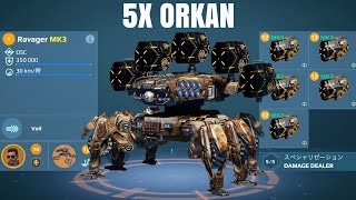 WR UE Orkan Ravager Gameplay  War Robots [upl. by Ellenej440]