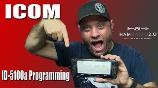 Icom ID5100a Unboxing and Programming [upl. by Lucier]