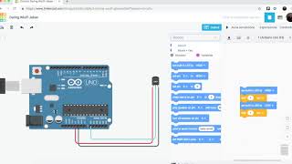 Tinkercad tutorial TMP36 with Serial Monitor [upl. by Broderic]