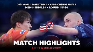 Koki Niwa vs Daniel Habesohn  2021 World Table Tennis Championships Finals  MS  R64 [upl. by Madaih]