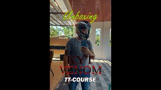 UNBOXING OF KYT VENOM TTCOURSE HELMET [upl. by Ettennaej]