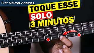 Aprenda esse SOLO FÁCIL com APENAS 3 NOTAS  Vão te aplaudir  Prof Sidimar Antunes🎸 [upl. by Ronen]