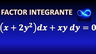 46 Factor de integración para Ecuaciones Diferenciales funcion de xEjercicio resuelto [upl. by Gans]