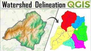 Complete QGIS Watershed Delineation Tutorial [upl. by Engracia]