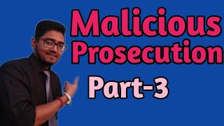 what is malicious prosecution part3 what are essentials of malicious prosecution lawwithtwin [upl. by Leoj135]