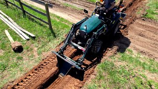 THIS TOOL DOES IT ALL TRENCH DITCH ROOT PLANT HAUL 💪 [upl. by Tanaka]