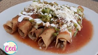 Como hacer flautas de carne deshebrada [upl. by Esalb]