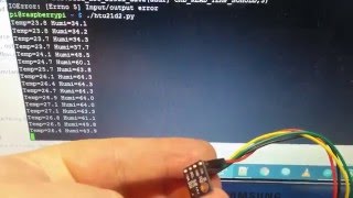 RPi amp HTU21D  i2cdetect [upl. by Kramlich793]