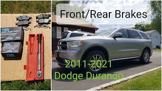 How to Replace Front amp Rear Brakes 20112021 Dodge Durango [upl. by Tnecillim]