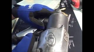 Ingersoll Rand 231c Impact Wrench with a Small Air Compressor [upl. by Koorb]