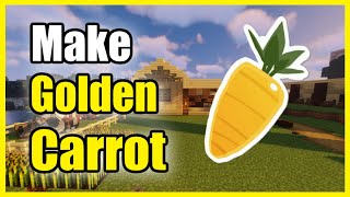 How to make a carrot and warped fungus on a stick in minecraft [upl. by Fraya]