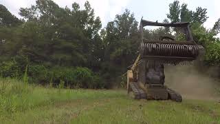 How to clear unsightly underbrush from the edge of your fields or yard using a Forestry Mulcher [upl. by Llerruj623]