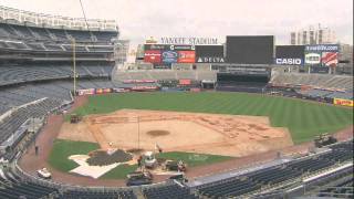 From Baseball to Football Time Lapse Footage of Yankee Stadium  111910 [upl. by Adnale524]