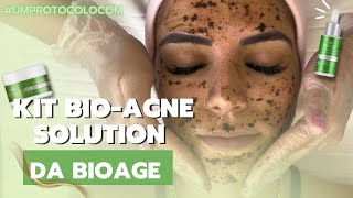 TRATAMENTO PARA ACNE COM KIT BIOACNE SOLUTION  BIOAGE [upl. by Anotyad678]