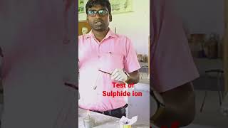 test of Sulphide ion chemistrypractical practical srishtigsvaranasi titration viva [upl. by Brigham]