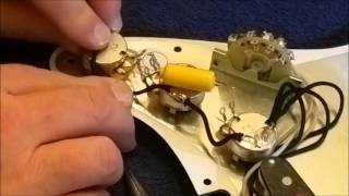 Fender Stratocaster Texas Special pickguard build and install [upl. by Assillam263]