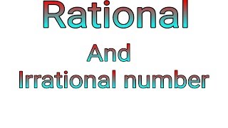 rational number and irrational number in hindi [upl. by Emerej313]