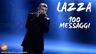 100 MESSAGGI  Lazza KARAOKE [upl. by Siaht]