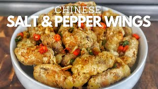 Chinese Salt And Pepper Chicken Wings Recipe  Chicken Wings Recipe [upl. by Nerok]