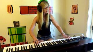 Lara plays Kraids Lair from Metroid NES on piano [upl. by Refinney]