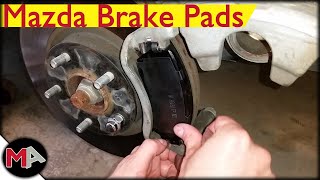 Mazda 6 Front Brake Pads Replacement [upl. by Engelbert]