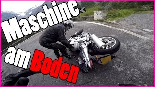 Motorradunfall auf Stilfser Joch  Motorrad umgeschmissen beim Helfen  ReiseVlog  Sluty [upl. by Gotcher681]