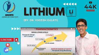 LITHIUM  Pharmacology [upl. by Acirej]