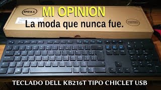 💻 Hablando de teclados chiclet Dell kb216t USB [upl. by Dosia237]