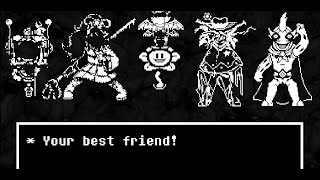 All Dead Bosses And Areas In Flowey Battle secret  UNDERTALE YELLOW [upl. by Htrowslle]