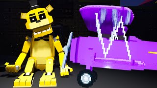 FINDING THE SECRET GOLDEN FREDDY ANIMATRONIC AND UNLOCKING THE PLANE  FNAF Killer in Purple 2 [upl. by Romano]