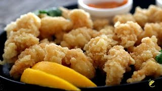 Calamar Croustillant  How to make Restaurant Style Fried Calamari [upl. by Harrison]