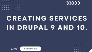 Creating Custom Services in Drupal 9  Drupal 10 [upl. by Theda]