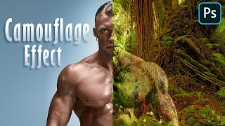 Photoshop Tutorial How to Create an Invisible Camouflage Effect [upl. by Ahsaeym]