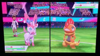 Pokémon Sword Semifinals Match against Marnie [upl. by Nyvek]